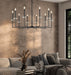 Chandelier Z-Lite 6100-10MB Matte Black+mordern Gold Gaultier 10 Light Chandelier Z-Lite
