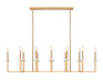 Linear Chandelier Z-Lite 6100-12L-MGLD Mordern Gold Gaultier 12 Light Linear Chandelier Z-Lite