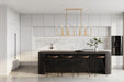 Linear Chandelier Z-Lite 6100-12L-MGLD Mordern Gold Gaultier 12 Light Linear Chandelier Z-Lite