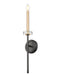 Wall Sconce Z-Lite 6100-1S-MB Matte Black+mordern Gold Gaultier 1 Light Wall Sconce Z-Lite
