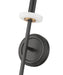 Wall Sconce Z-Lite 6100-1S-MB Matte Black+mordern Gold Gaultier 1 Light Wall Sconce Z-Lite