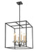 Chandelier Z-Lite 6100-21MB Matte Black+mordern Gold Gaultier 6 Light Chandelier Z-Lite