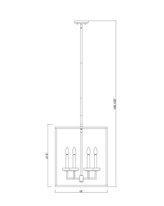 Chandelier Z-Lite 6100-21MB Matte Black+mordern Gold Gaultier 6 Light Chandelier Z-Lite