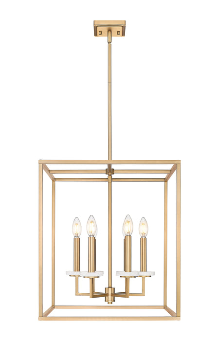 Chandelier Z-Lite 6100-21MGLD Mordern Gold Gaultier 6 Light Chandelier Z-Lite