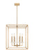 Chandelier Z-Lite 6100-21MGLD Mordern Gold Gaultier 6 Light Chandelier Z-Lite