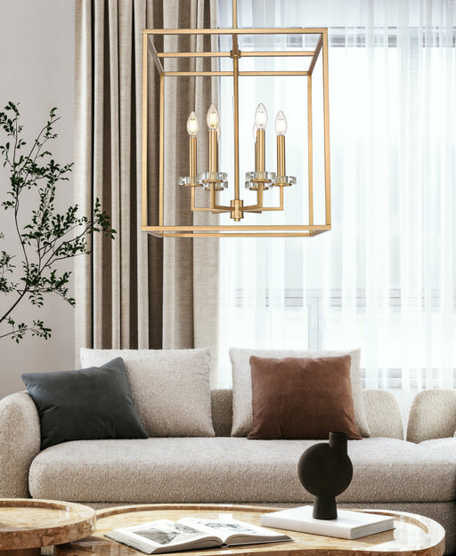 Chandelier Z-Lite 6100-21MGLD Mordern Gold Gaultier 6 Light Chandelier Z-Lite