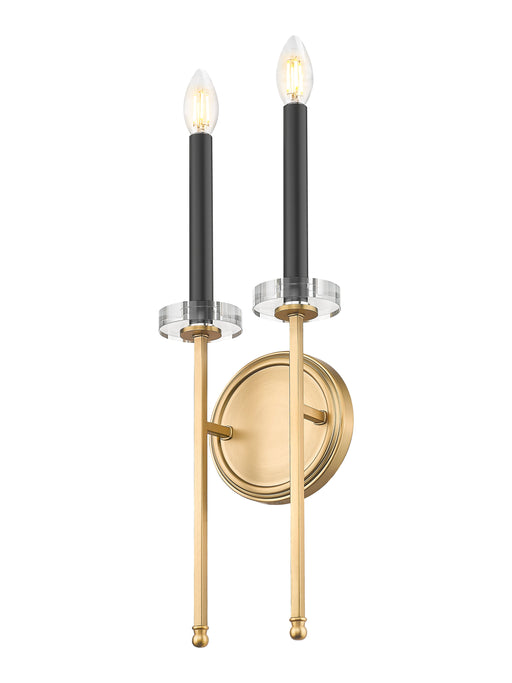 Wall Sconce Z-Lite 6100-2S-MGLD Mordern Gold Gaultier 2 Light Wall Sconce Z-Lite