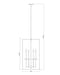 Chandelier Z-Lite 6100-32MB Matte Black+mordern Gold Gaultier 6 Light Chandelier Z-Lite