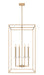 Chandelier Z-Lite 6100-44MGLD Mordern Gold Gaultier 8 Light Chandelier Z-Lite