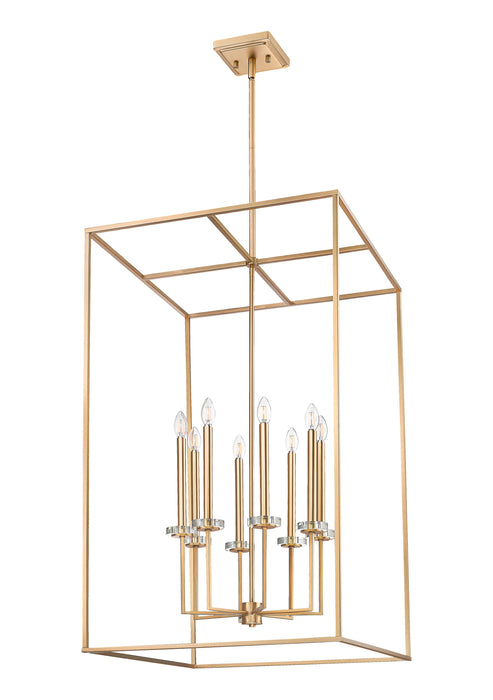 Chandelier Z-Lite 6100-44MGLD Mordern Gold Gaultier 8 Light Chandelier Z-Lite