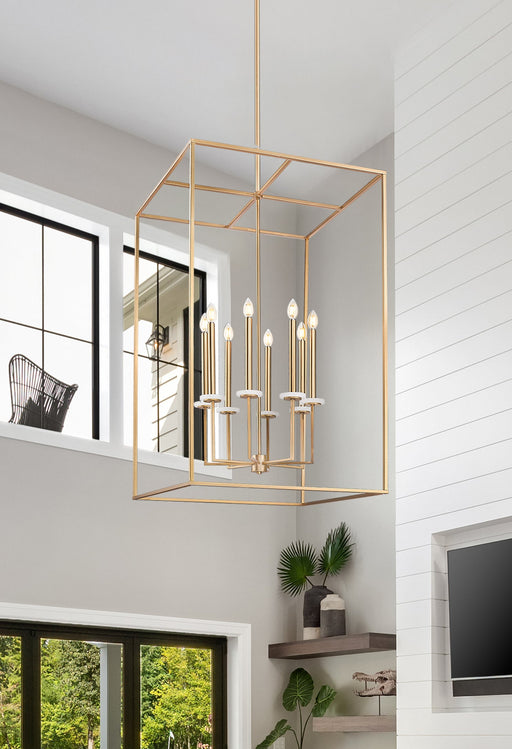 Chandelier Z-Lite 6100-44MGLD Mordern Gold Gaultier 8 Light Chandelier Z-Lite