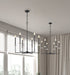 Chandelier Z-Lite 6100-6MB Matte Black+mordern Gold Gaultier 6 Light Chandelier Z-Lite