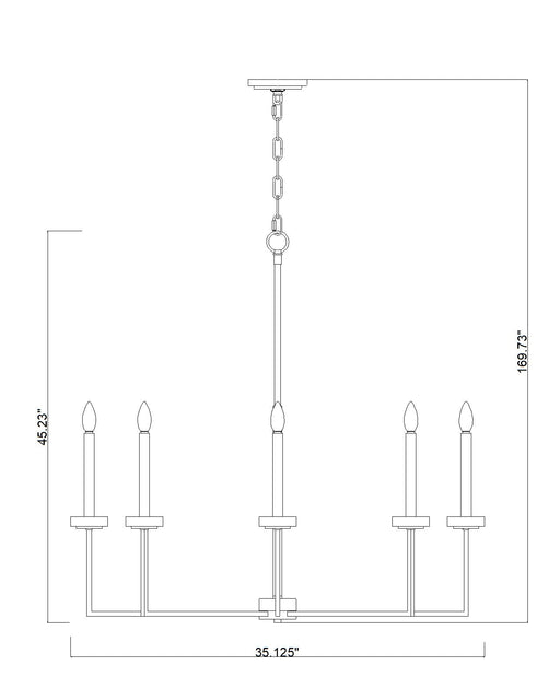Chandelier Z-Lite 6100-8MB Matte Black+mordern Gold Gaultier 8 Light Chandelier Z-Lite