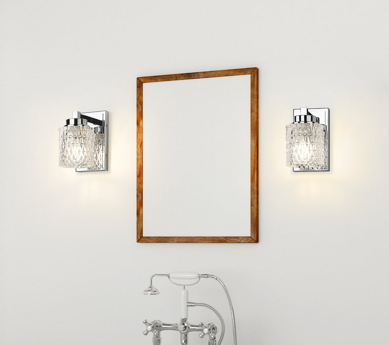 Wall Sconce Z-Lite 6101-1S-CH Chrome Jacqueline 1 Light Wall Sconce Z-Lite