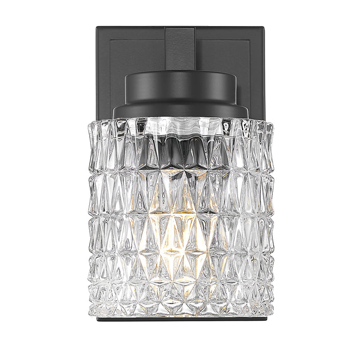 Wall Sconce Z-Lite 6101-1S-MB Matte Black Jacqueline 1 Light Wall Sconce Z-Lite