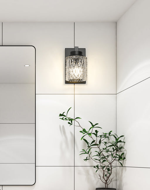 Wall Sconce Z-Lite 6101-1S-MB Matte Black Jacqueline 1 Light Wall Sconce Z-Lite