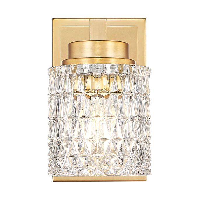 Wall Sconce Z-Lite 6101-1S-MGLD Modern Gold Jacqueline 1 Light Wall Sconce Z-Lite