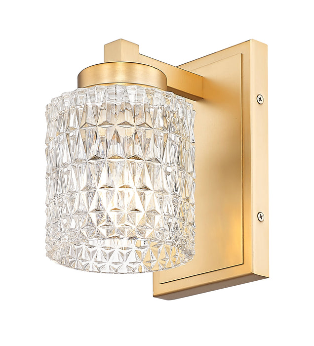 Wall Sconce Z-Lite 6101-1S-MGLD Modern Gold Jacqueline 1 Light Wall Sconce Z-Lite