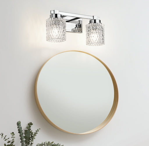 Vanity Z-Lite 6101-2V-CH Chrome Jacqueline 2 Light Vanity Z-Lite