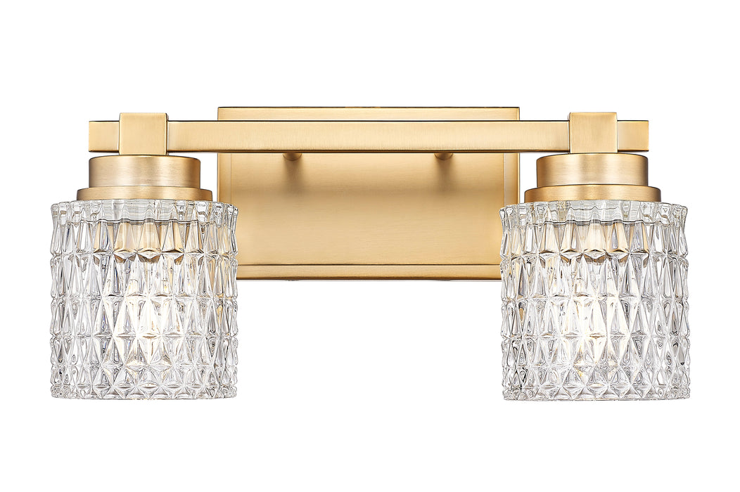 Vanity Z-Lite 6101-2V-MGLD Modern Gold Jacqueline 2 Light Vanity Z-Lite