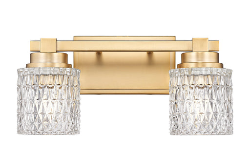 Vanity Z-Lite 6101-2V-MGLD Modern Gold Jacqueline 2 Light Vanity Z-Lite