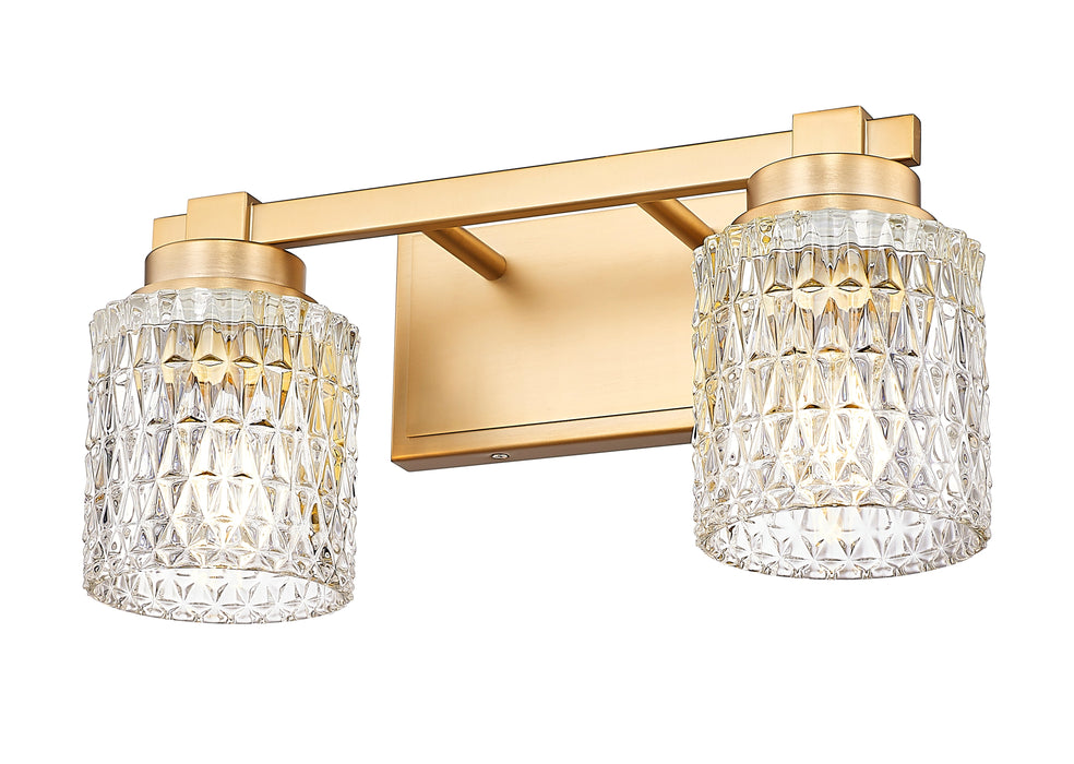 Vanity Z-Lite 6101-2V-MGLD Modern Gold Jacqueline 2 Light Vanity Z-Lite