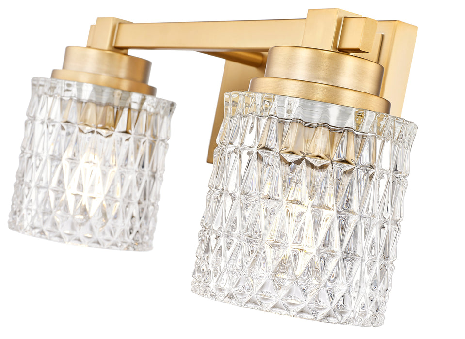 Vanity Z-Lite 6101-2V-MGLD Modern Gold Jacqueline 2 Light Vanity Z-Lite