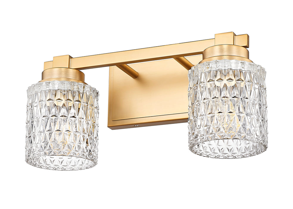 Vanity Z-Lite 6101-2V-MGLD Modern Gold Jacqueline 2 Light Vanity Z-Lite