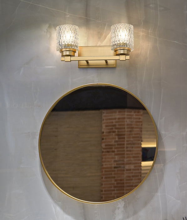 Vanity Z-Lite 6101-2V-MGLD Modern Gold Jacqueline 2 Light Vanity Z-Lite
