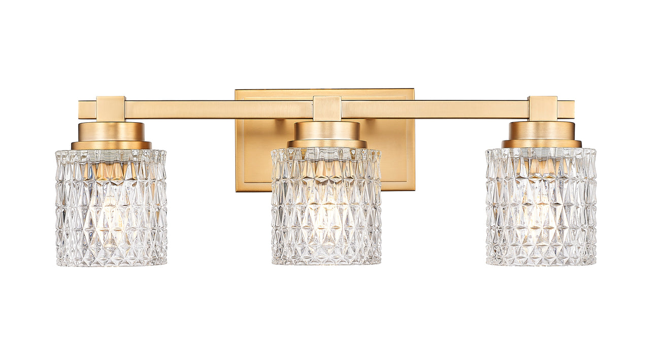 Vanity Z-Lite 6101-3V-MGLD Modern Gold Jacqueline 3 Light Vanity Z-Lite