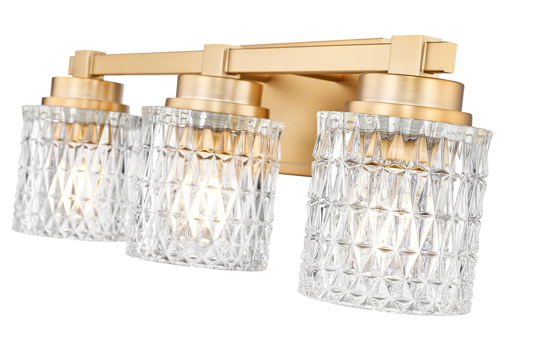 Vanity Z-Lite 6101-3V-MGLD Modern Gold Jacqueline 3 Light Vanity Z-Lite