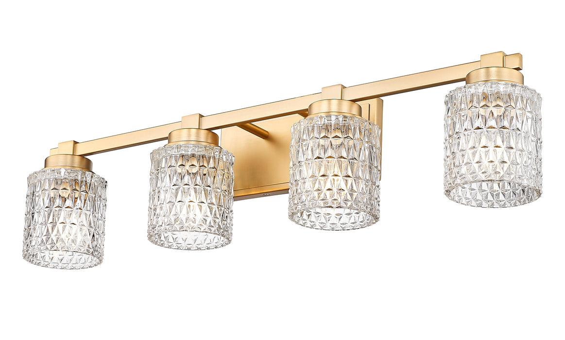 Vanity Z-Lite 6101-4V-MGLD Modern Gold Jacqueline 4 Light Vanity Z-Lite