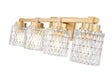 Vanity Z-Lite 6101-4V-MGLD Modern Gold Jacqueline 4 Light Vanity Z-Lite