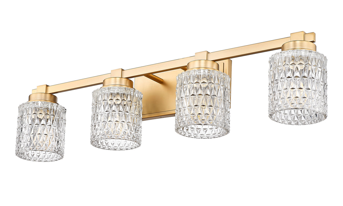 Vanity Z-Lite 6101-4V-MGLD Modern Gold Jacqueline 4 Light Vanity Z-Lite
