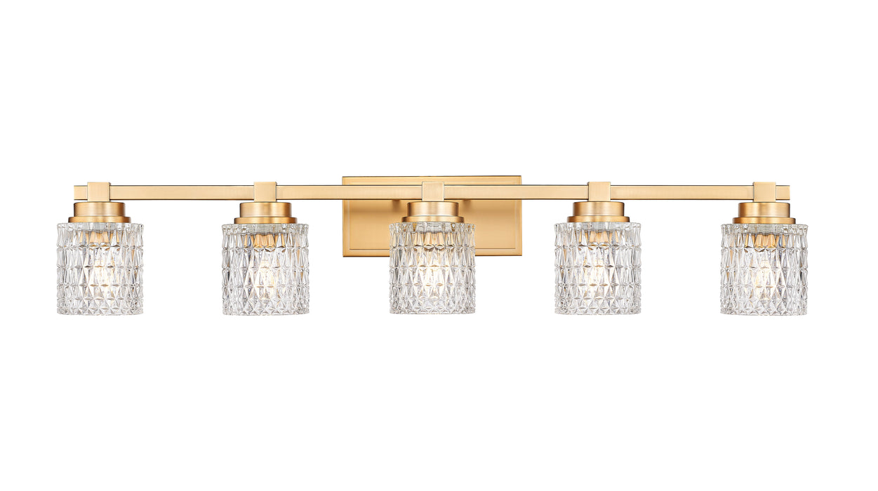 Vanity Z-Lite 6101-5V-MGLD Modern Gold Jacqueline 5 Light Vanity Z-Lite