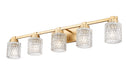 Vanity Z-Lite 6101-5V-MGLD Modern Gold Jacqueline 5 Light Vanity Z-Lite