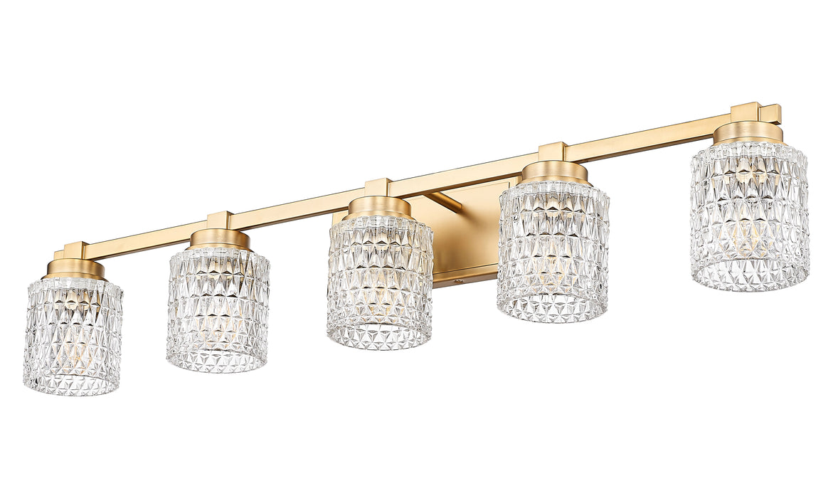Vanity Z-Lite 6101-5V-MGLD Modern Gold Jacqueline 5 Light Vanity Z-Lite
