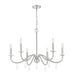 Chandelier Z-Lite 6103-32BN Brushed Nickel Toussant 6 Light Chandelier Z-Lite