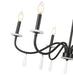 Chandelier Z-Lite 6103-32MB Matte Black Toussant 6 Light Chandelier Z-Lite