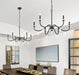 Chandelier Z-Lite 6103-32MB Matte Black Toussant 6 Light Chandelier Z-Lite
