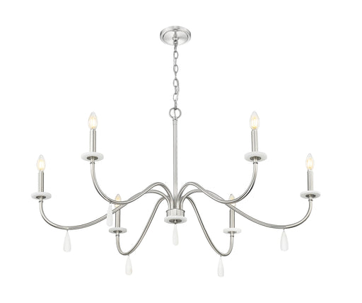 Chandelier Z-Lite 6103-45BN Brushed Nickel Toussant 6 Light Chandelier Z-Lite