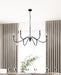 Chandelier Z-Lite 6103-45MB Matte Black Toussant 6 Light Chandelier Z-Lite