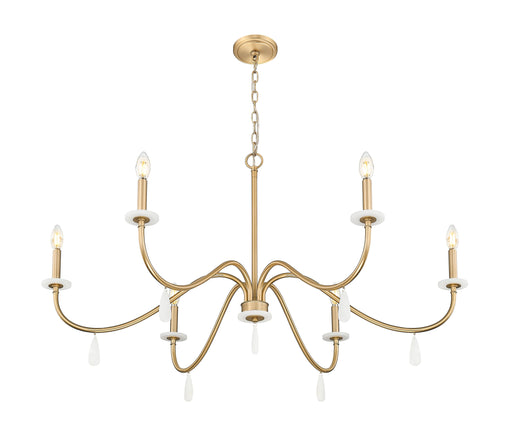 Chandelier Z-Lite 6103-45MGLD Mordern Gold Toussant 6 Light Chandelier Z-Lite