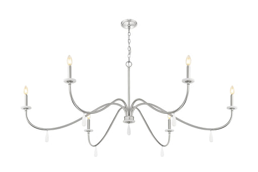 Chandelier Z-Lite 6103-63BN Brushed Nickel Toussant 6 Light Chandelier Z-Lite