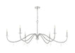 Chandelier Z-Lite 6103-63BN Brushed Nickel Toussant 6 Light Chandelier Z-Lite