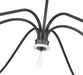 Chandelier Z-Lite 6103-63MB Matte Black Toussant 6 Light Chandelier Z-Lite