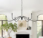 Chandelier Z-Lite 6103-63MB Matte Black Toussant 6 Light Chandelier Z-Lite