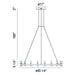 Eurofase 37044-015 Albany 45" Brass-Black Mix LED Chandelier