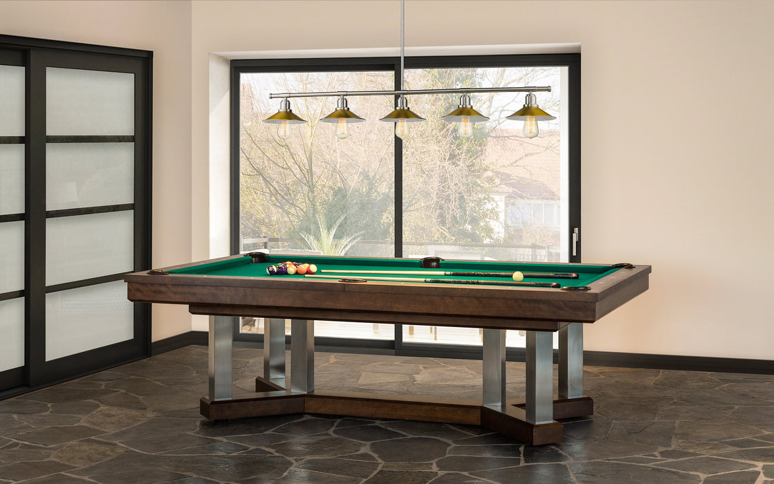 Linear Chandelier Z-Lite 613-5L-BN+FB Brushed Nickel Casa 5 Light Linear Chandelier Z-Lite