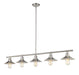 Linear Chandelier Z-Lite 613-5L-BN Brushed Nickel Casa 5 Light Linear Chandelier Z-Lite
